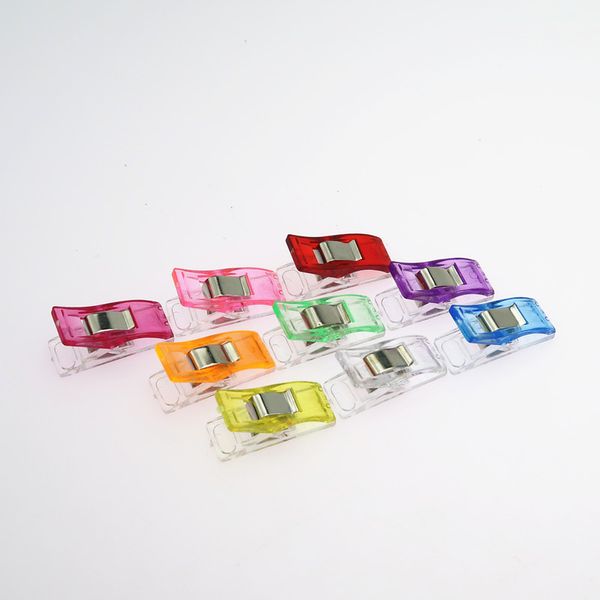 scala di colori orlata cucito esplosioni clip per bordi in plastica clip di posizionamento dell'ascia