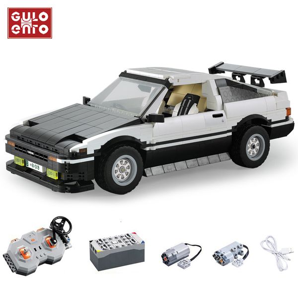 

cada 1234pcs city remote control building blocks technic ae-86 drift racing car vehicle bricks children toys gifts 1008