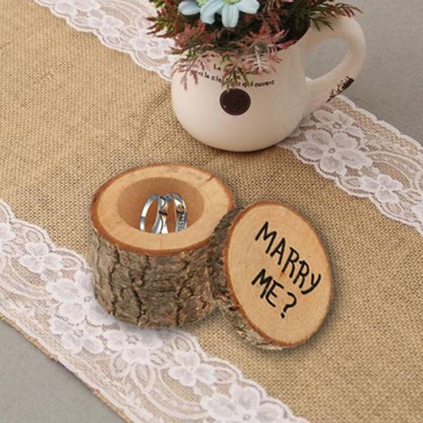 

gift wrap valentine's day ring box wedding decoration log trinket english alphabet style proposal