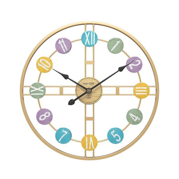 

large metal wall clock vintage watch mute digital clocks room decor mechanism modern design home decoration accessories