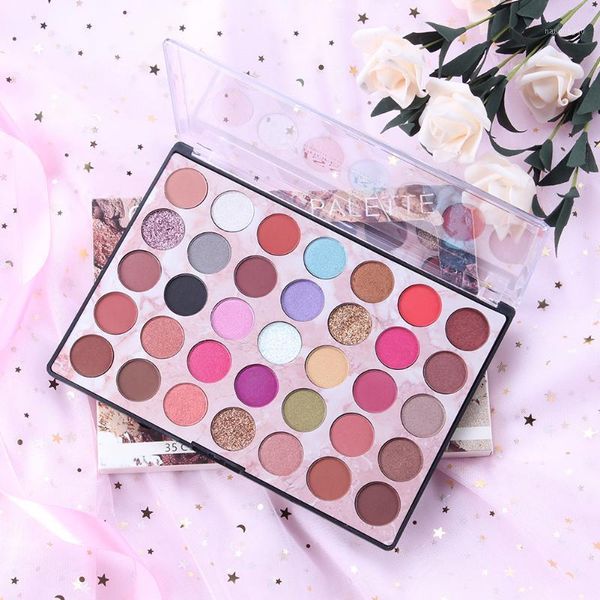 

multicolor dazzling pink eyeshadow foreign trade and cross-border pearly lustre matte compact1
