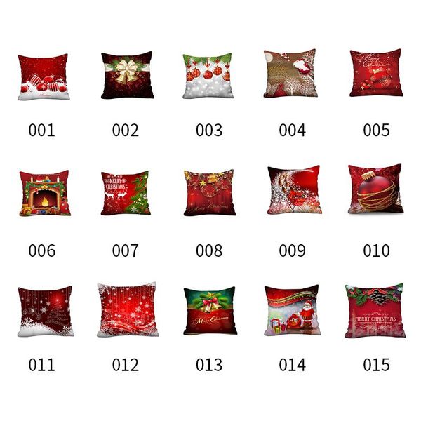 

christmas decorations 45x45cm pillowcase merry decor for home 2021 ornaments xmas gifts navidad noel happy year 2022