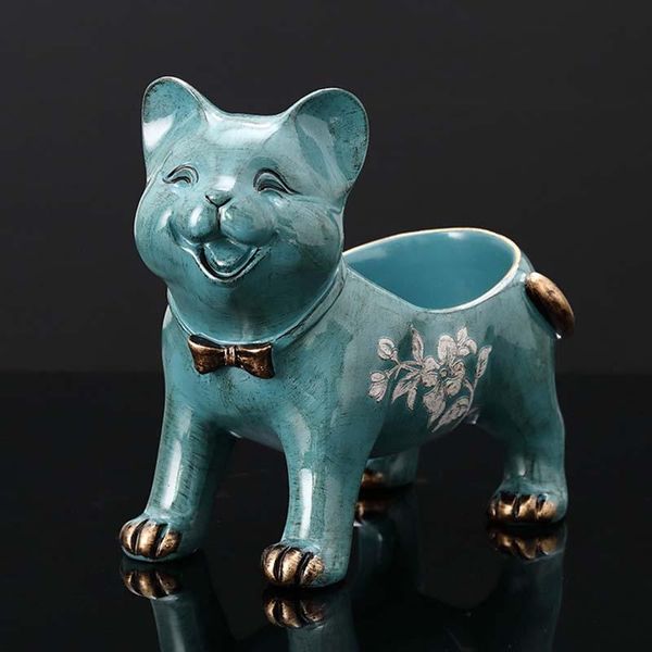 

decorative objects & figurines household supplies storage ornaments resin dog pig miniature model living room decoration furnishings sundrie