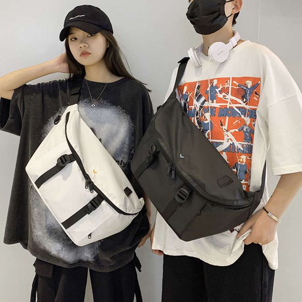 

street style waist bag large capacity hip hop s oxford cloth shoulder menger chest pack casual purse
