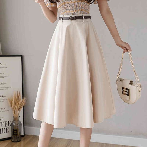 

2021 spring summer female hip korea high to-line mid-calf skirt elegant solid color tight rocking skirts ania, Black