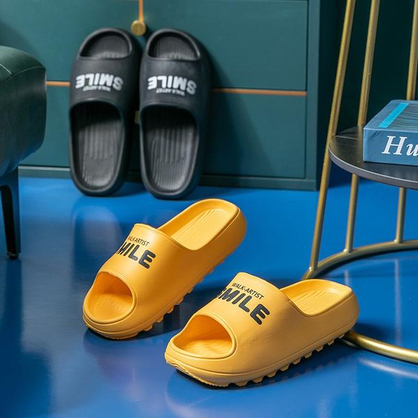 

women/man indoor bathroom flip flops home soft thick bathe slides summer fashion shoes ladies eva non-slip flat slippers, Black