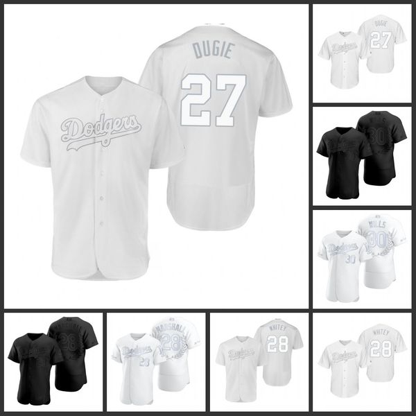 

los angeles dodgers men 30 maury wills 28 mike marshall 27 alex verdugo dugie women youth jersey, Black;red