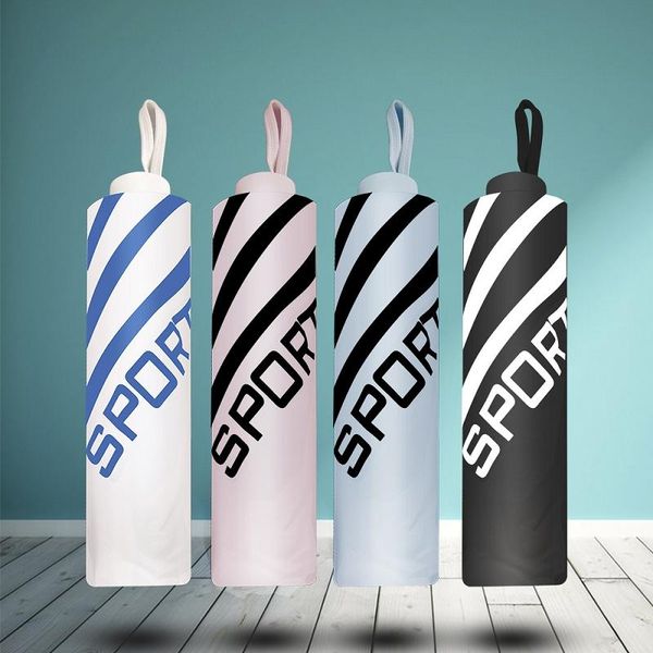 

umbrellas sun umbrella black plastic sunscreen windproof solid color female waterproof and uv protection