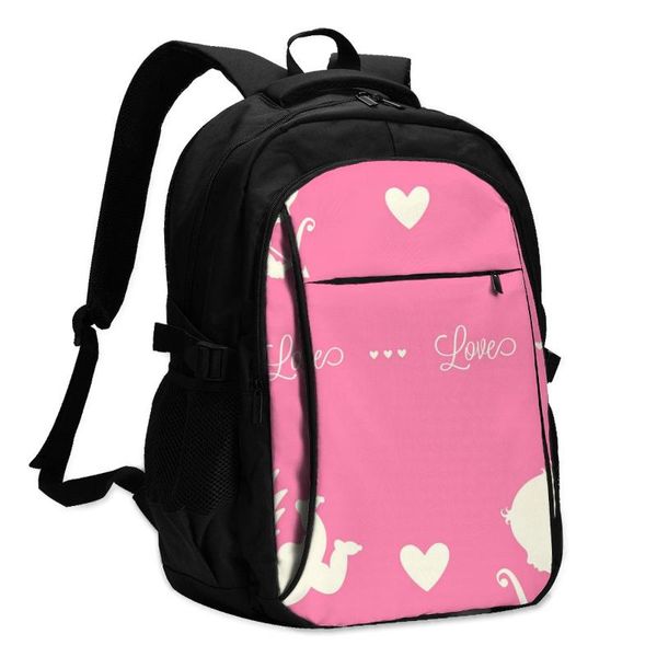 

backpack 2021 lapusb valentine day angel travel male women leisure