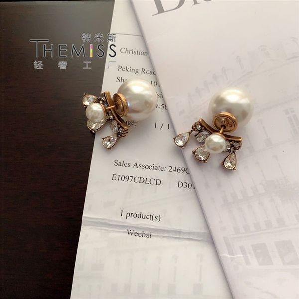 

70% off outlet online earrings 2021 pearl water drop, Golden