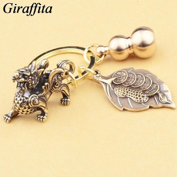 

keychains exquisite wealth chinese feng shui antique coin keychain collection men's success jewelry gift, Silver