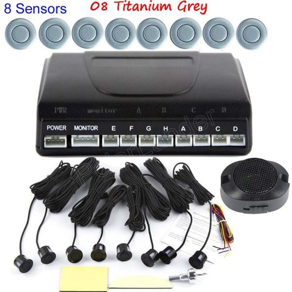 

car rear view cameras& parking sensors 12v reverse backup radar sensor buzzer system 8 44 colors to choose auto sound alert automotive