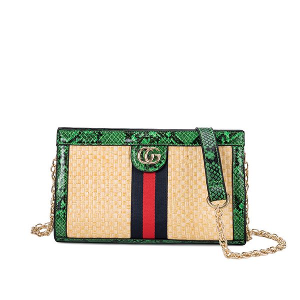 

new leather bag women's versatile printed single shoulder messenger bag