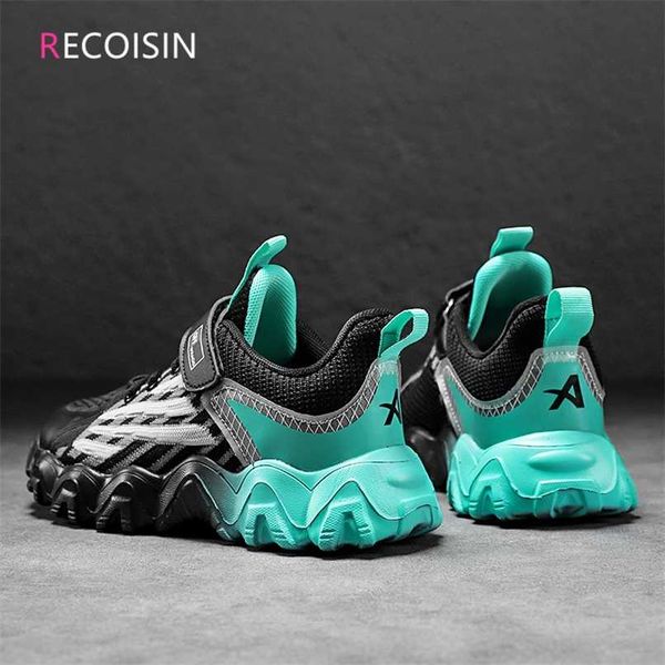 

recoisin autumn children sneakers fashion casual breathable mesh sports shoes for boys running kids shoes chaussure enfant 211022, Black