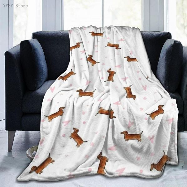 

blankets dachshund (1) anime printed ultra-soft micro fleece blanket flannel throw sherpa bedspread bedding sofa