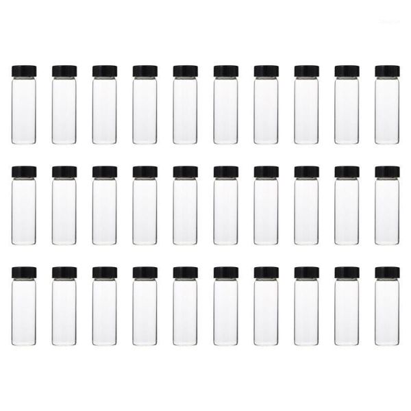 

storage bottles & jars 30pcs 30ml borosilicate glass empty refillable