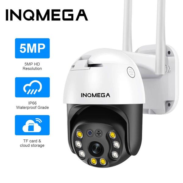 

cameras inqmega 5mp ptz wifi smart home ai human detect ip camera full color outdoor wireless ip66 waterproof night vision