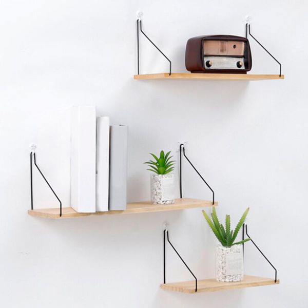 

hooks & rails nordic style scandinavian 1pc metal wall shelf decor kids room decoration organizer storage holders