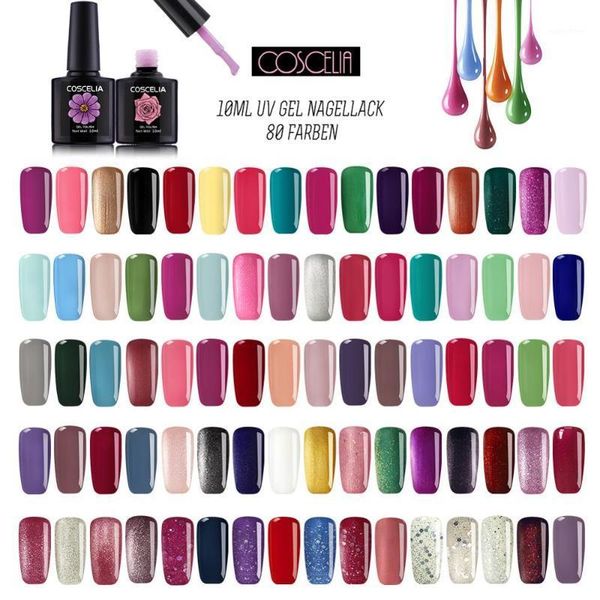 

80pc/set colors gel nail polish kit art uv led set for manicure long lasting soak off varnishes1