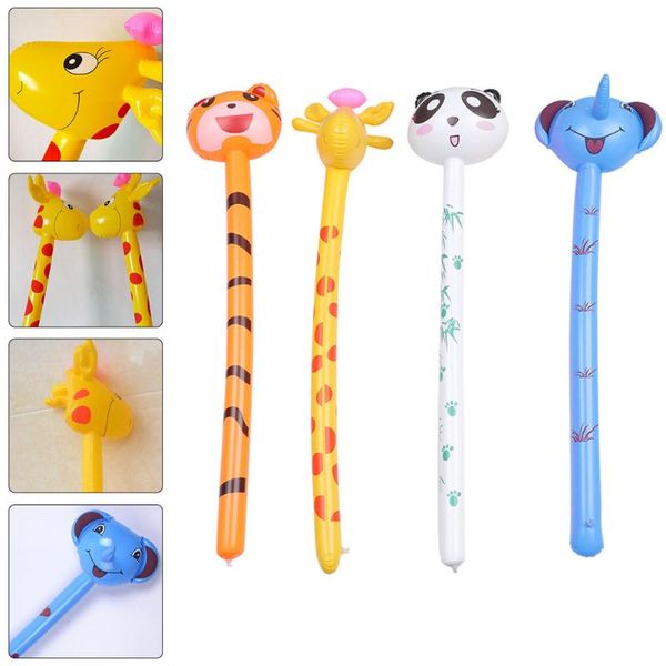 

party favor 4pcs adorable animal inflatable stick creative balloons for children