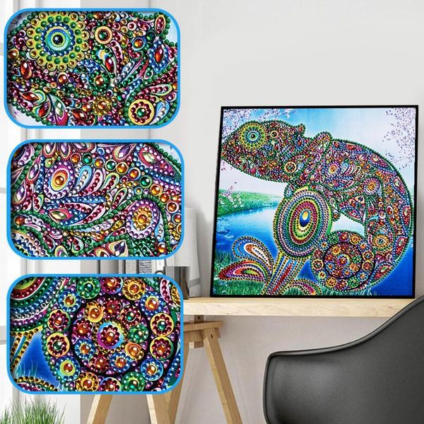 

diamond painting special shape cartoon animal diy 5d part drill cross stitch kit crystal rhinestone children's room decoration