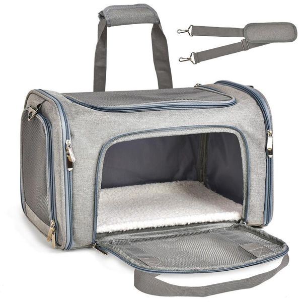 

cat carriers,crates & houses breathable pet dog carrier fashion pets handbag portable small carriers dogs outdoor travel bag side carry bags