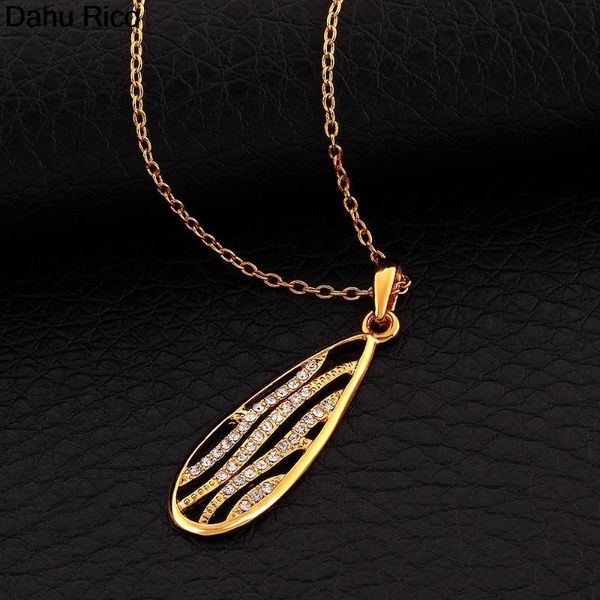 

pendant necklaces water drip & pendants colar women ladies strass rhinestones austrian crystal pingente pend dahu rico, Silver