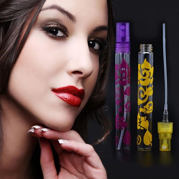 

storage bottles & jars 6pcs empty hair tools random color refillable travel cosmetics glass print portable water spray bottle