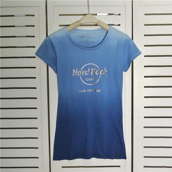 

women's t-shirt discount women t shirt 2021 fashion short sleeve print cotton casual shirts dip dye usa size xs-xl blue promotion, White