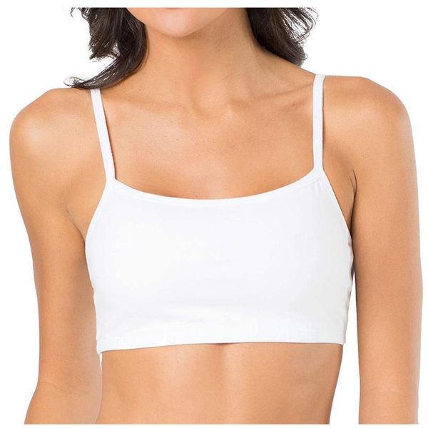 

women's tanks & camis 3pcs summer womens tube y2k sleeveless cotton bustier unpadded bandeau vest crop female seamless bralette ropa, White