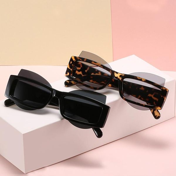 

sunglasses 2021 brand designer women oversized female fashion sun glasses for eyewear uv400, White;black
