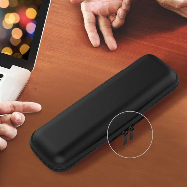 

storage boxes & bins women men pu leather pen pencil bag moko holder case for