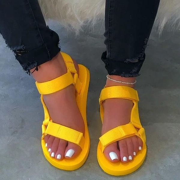 

women summer soft slip sandals woman buckle strap foam durable ladies outdoor casual beach shoes, Black