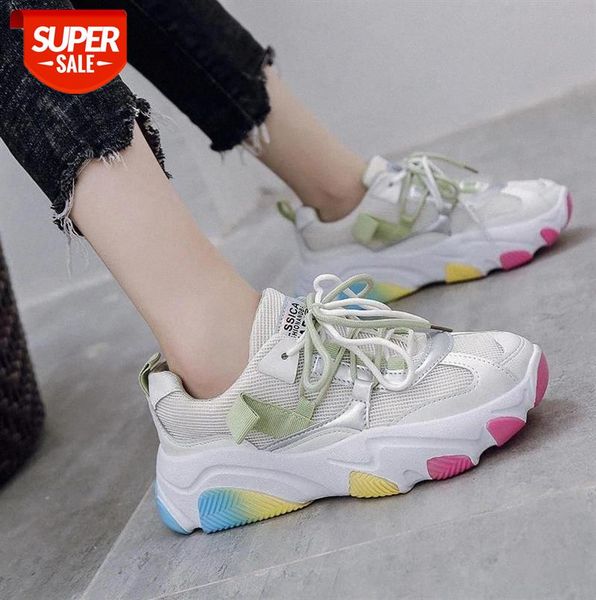 

breathable mesh colorful platform sneakers woman spring autumn shoes women fashion comfortable colored laces casual ladies shoes #r40g