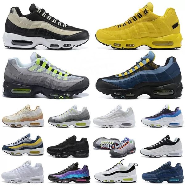 

95s men running shoes 95 triple black white neon sean wotherspoon greedy laser fuchsia clear overlays women trainers outdoor sports sneakers