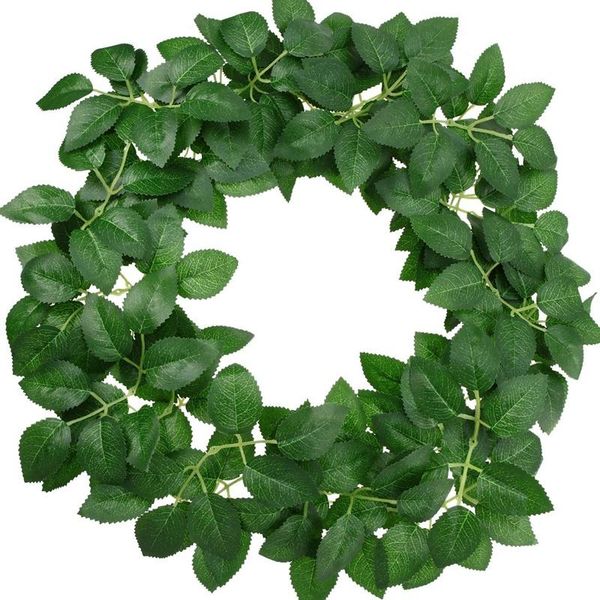 

artificial rose leaves centerpieces addition for wedding bouquets party vine garlands wreath decorative flowers & wreaths