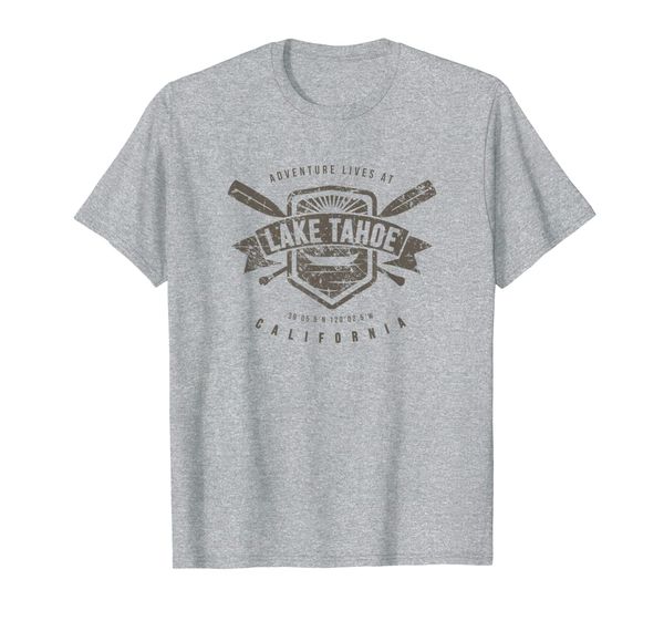 

lake tahoe california shirt, fishing boating camping gift, White;black