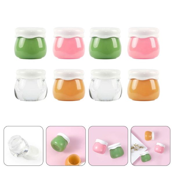 

storage bottles & jars 8pcs facial cream bottle lotion cosmetic container for