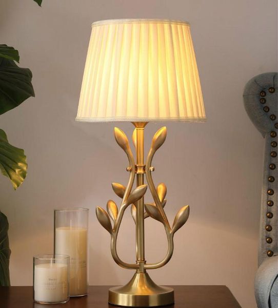 

table lamps modern lamp gold desk light tafellamp work living room bronze reading office led abajur