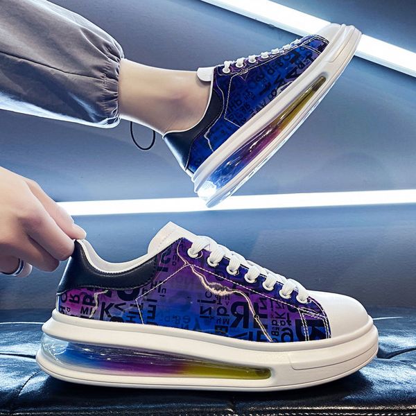 

summer new mens sports casual shoes students korean fashion board shoes inside the small white shoes