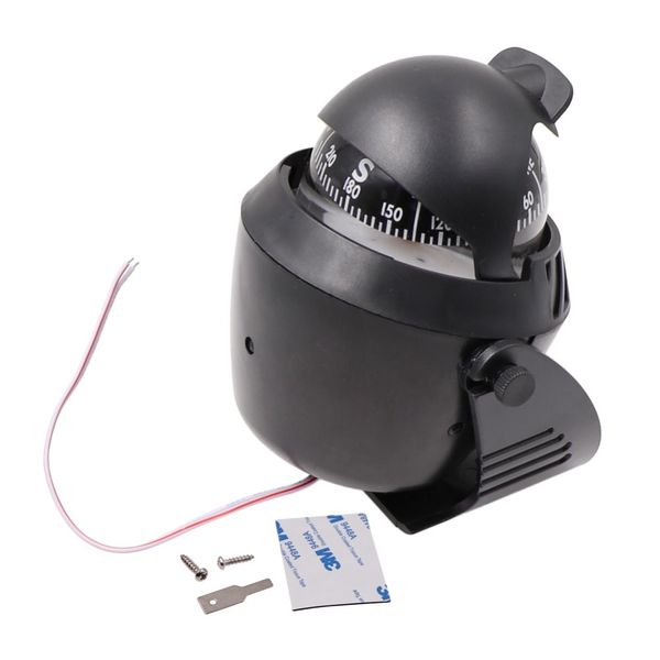 

new marine pivoting high precision adjustable boat car navigation positioning compass with led light