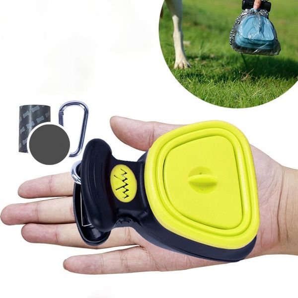 

dog travel & outdoors silicone plastic foldable pooper scooper decomposable bags poop scoop clean pick up excreta cleaner