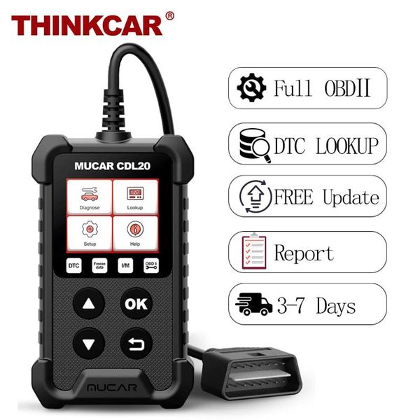 

code readers & scan tools mucar cdl20 consumer diy obd 2 scanner on-board diagnostics full obdii/eobd reader update diagnose report