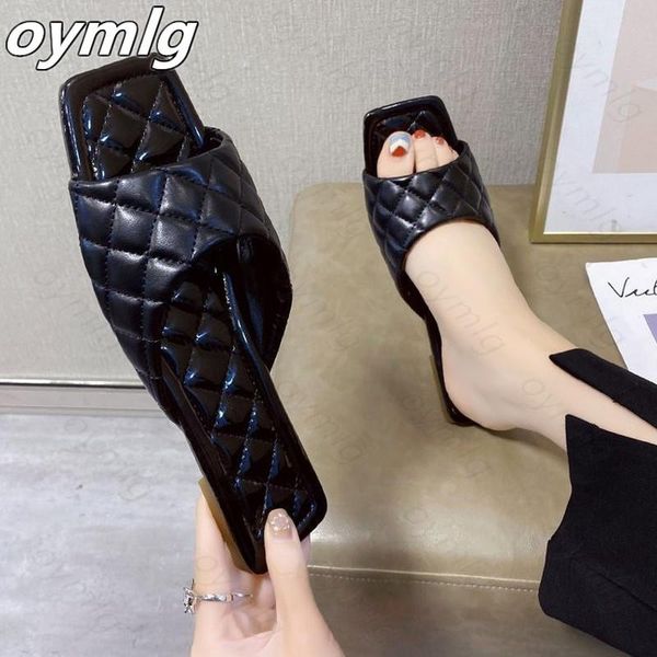 

slippers women flats 2021 summer soft casual slaps girls outdoor designer sandals beach shoes zapatillas mujer, Black