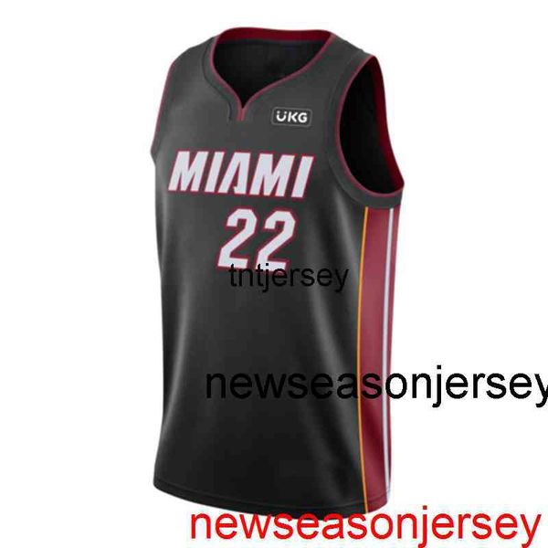 Camisa de basquete 100% costurada Jimmy Butler com remendo nº 22, barata, personalizada, masculina, feminina, juvenil XS-6XL, camisas de basquete