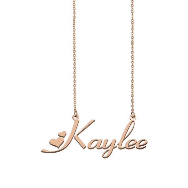 

pendant necklaces kaylee name necklace , custom for women girls friends birthday wedding christmas mother days gift, Silver