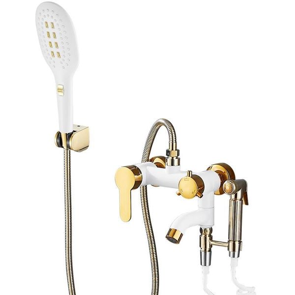 

bathroom shower sets platinum black gold bathtub faucet all copper mixing valve bath set bathing and cold water
