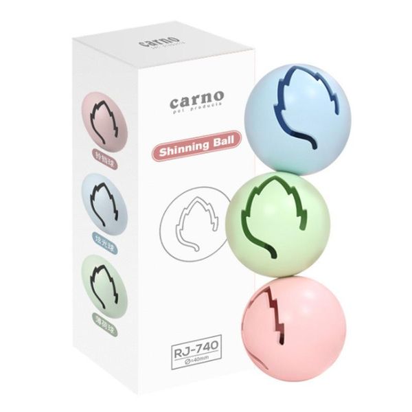 

cat toys 3pcs/lot pet puzzle interactive toy kitty luminous rolling ball with fish bone and catnip for supplies