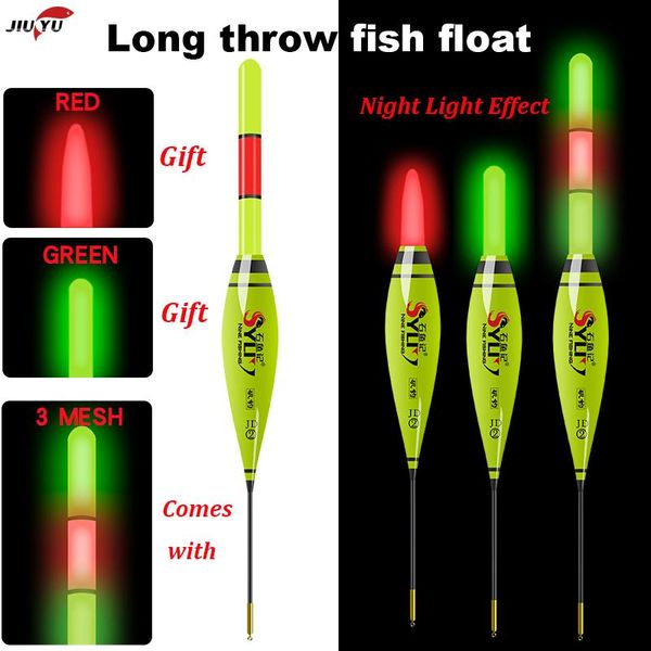 

jiuyu fishing float led electric light tackle luminous electronic with battery cr425 3pcs lights accessories