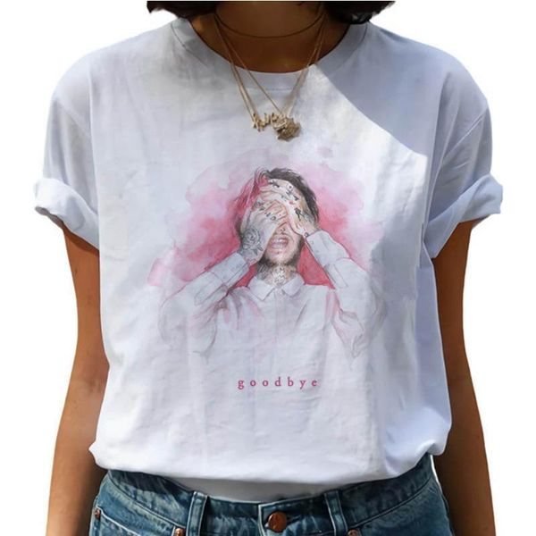

men lil peep harajuku mens t shirt hip hop cry baby ullzang 90s graphic hell boy streetwear tees female, White;black